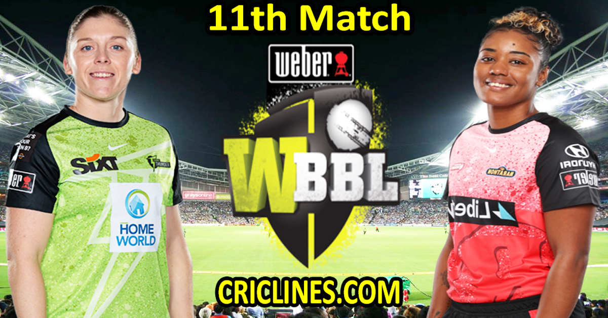 Today Match Prediction-Sydney Thunder Women vs Melbourne Renegades Women-WBBL T20 2023-11th Match-Who Will Win